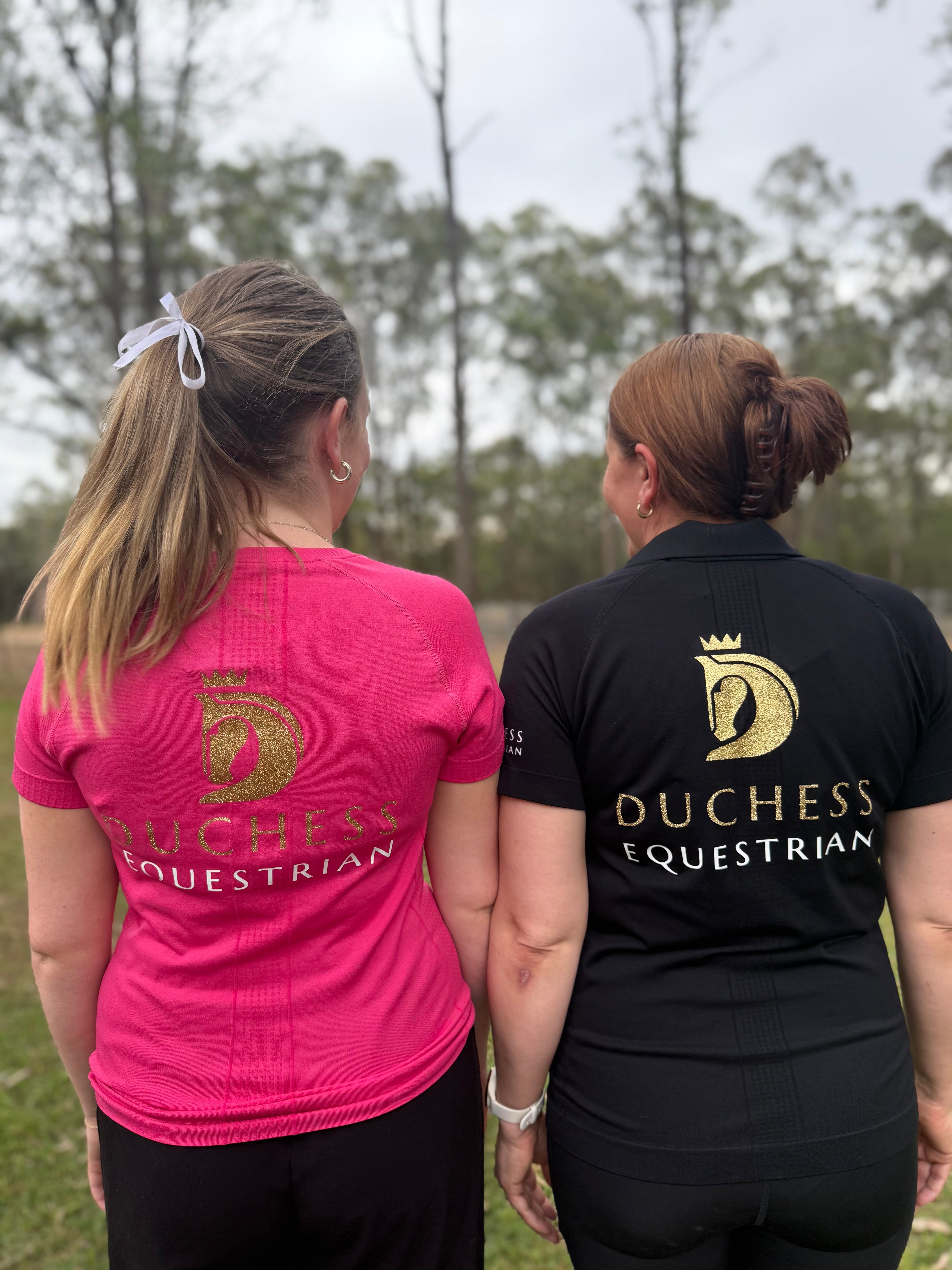 Short Sleeved Riding T-shirt: Pink