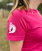 Short Sleeved Riding T-shirt: Pink