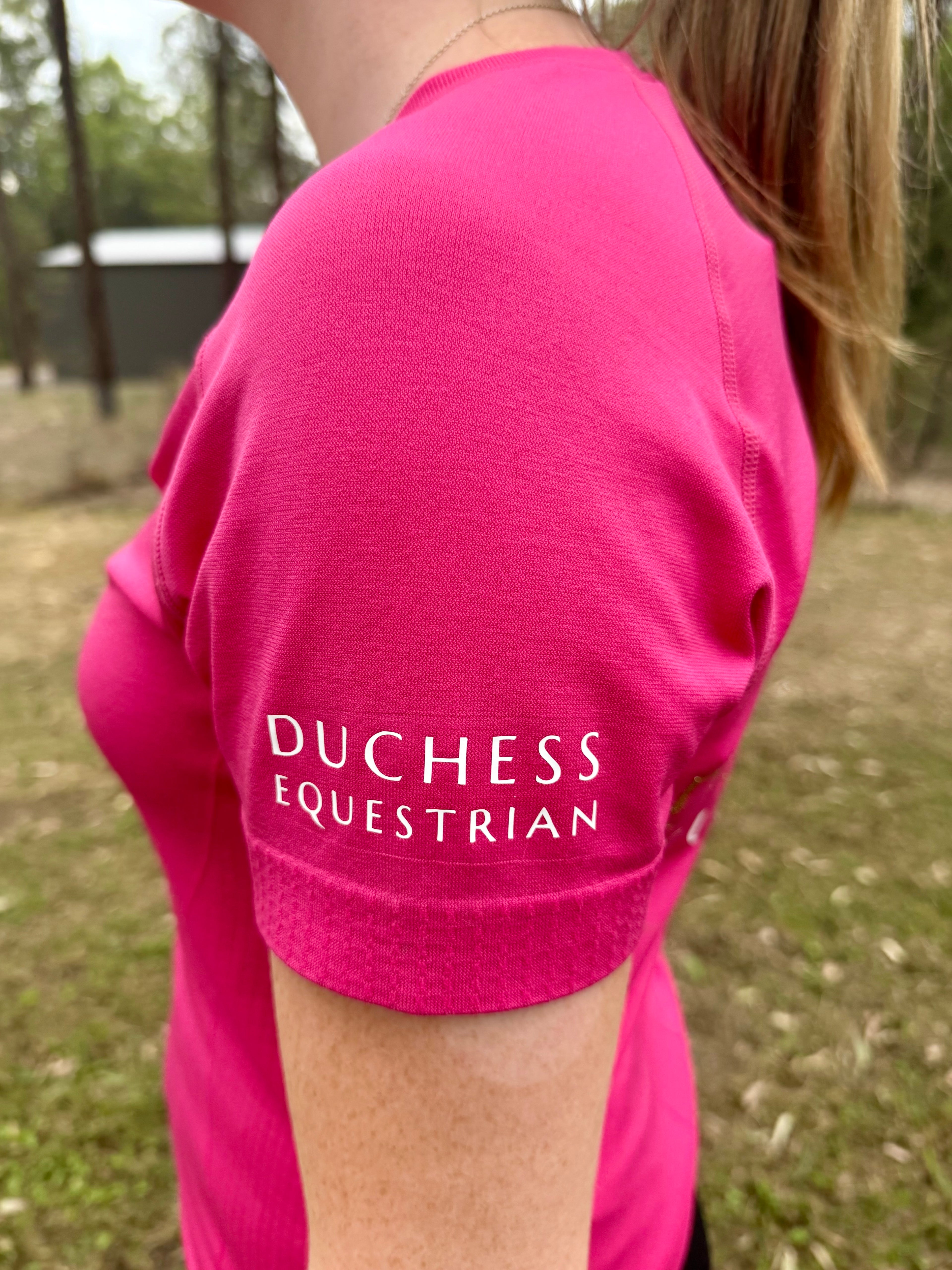 Short Sleeved Riding T-shirt: Pink