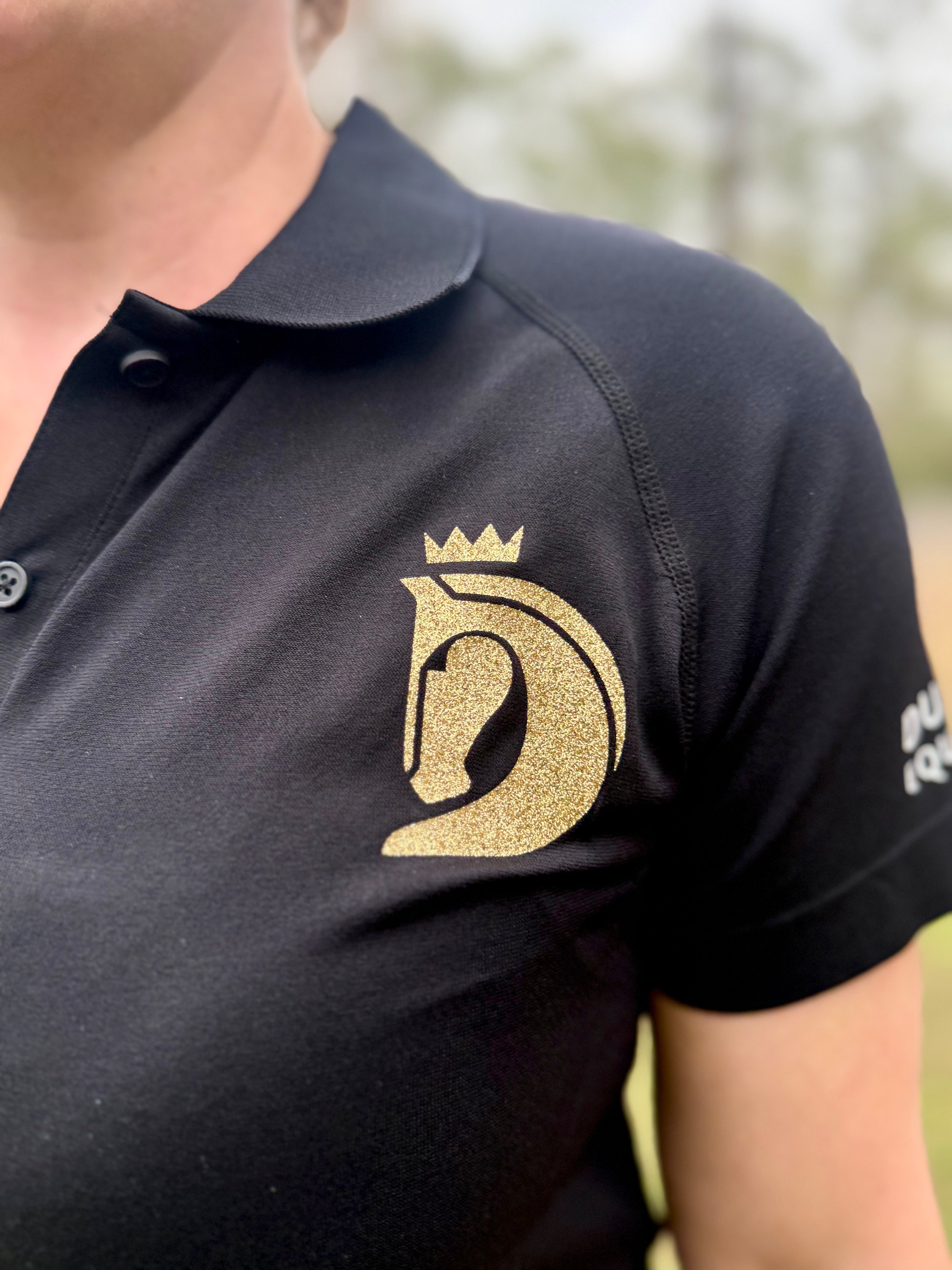 Short Sleeved Ridding T-Shirt : Black