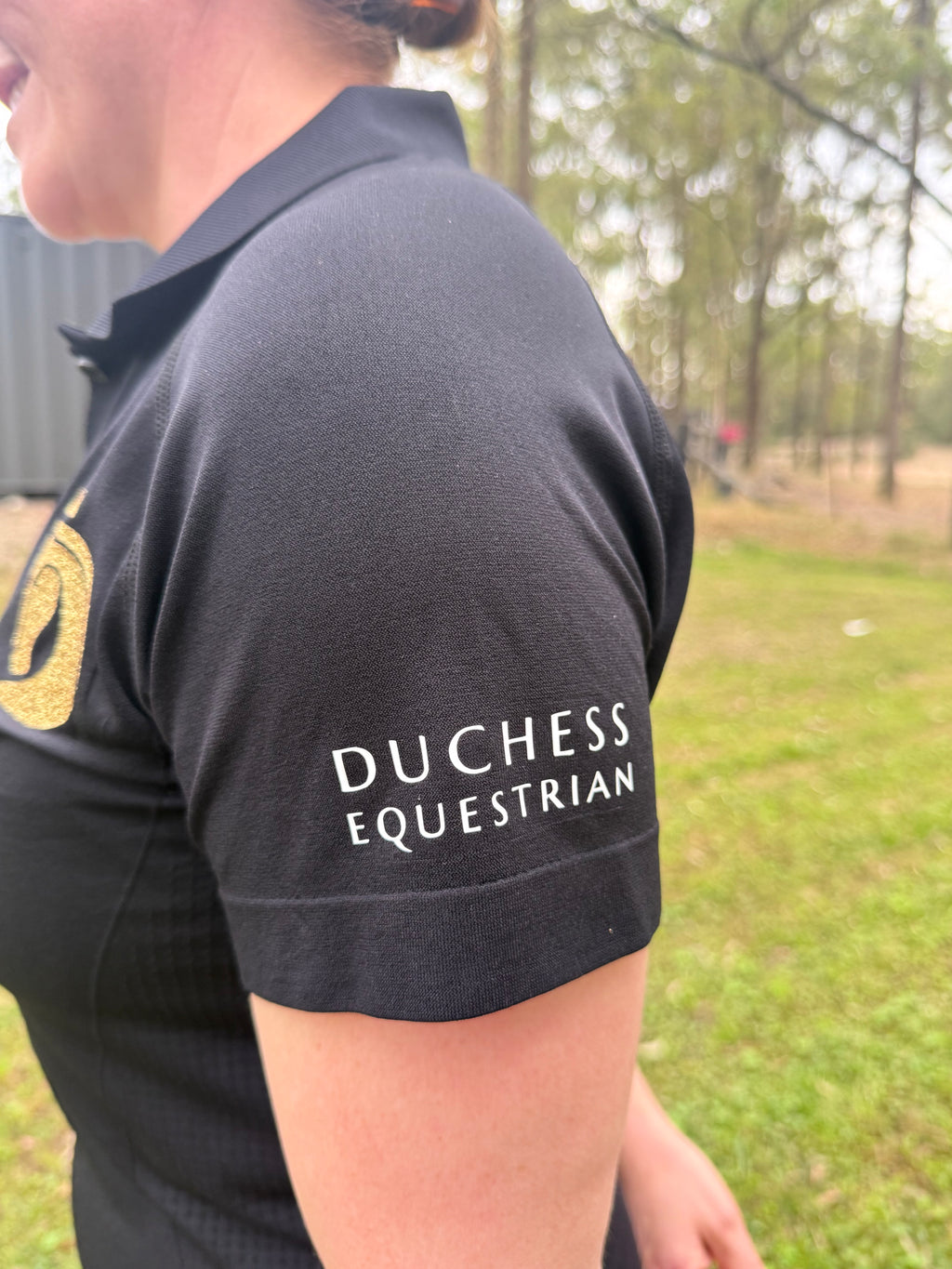 Short Sleeved Ridding T-Shirt : Black